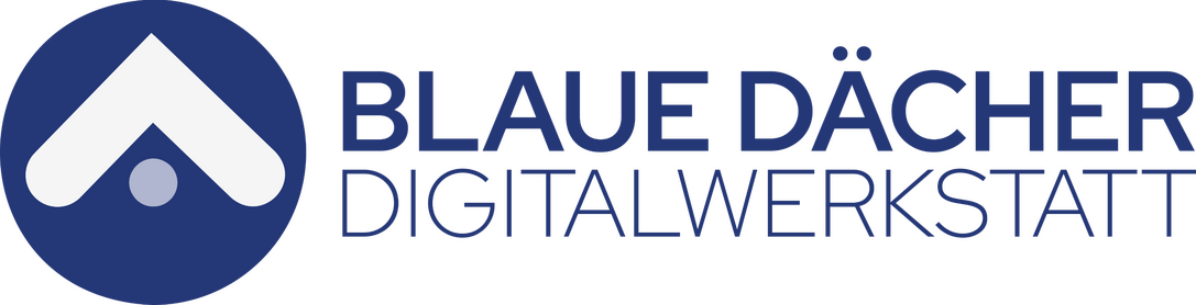 Das Logo der Blaue Dächer Digitalwerkstatt